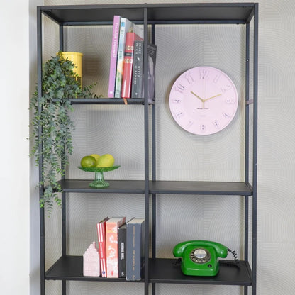 204190 E Lichtroze Moderne Wandklok