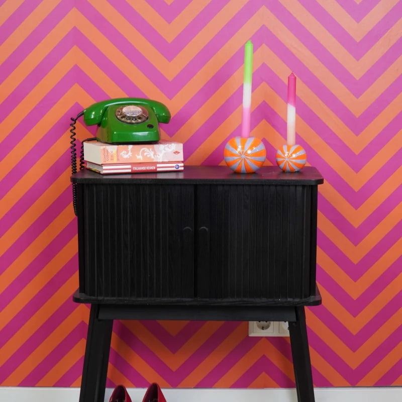 204298 3 Candy Swirl Kaarshouder Oranje