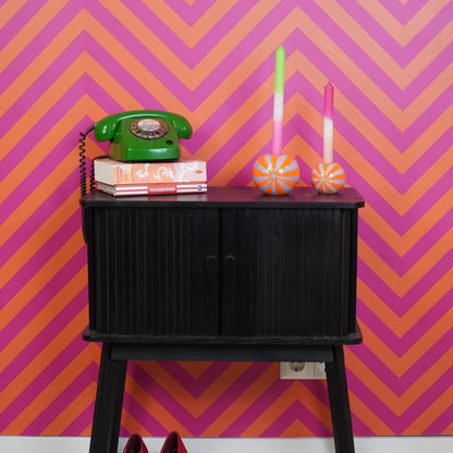 204298 3 Candy Swirl Kaarshouder Oranje