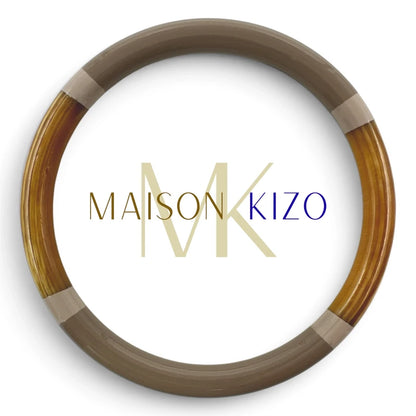 Maison KIZO - Armreif Büffelhorn, taupe/beige