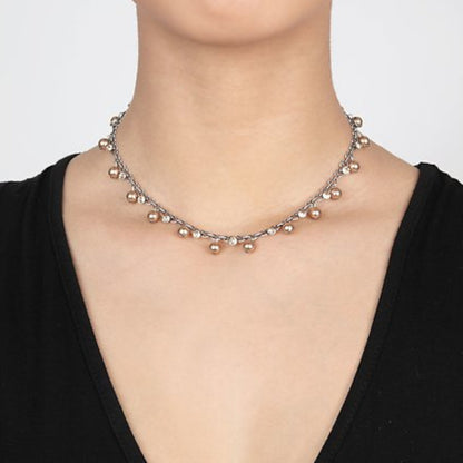 KONPLOTT® - PEARL SHADOW Halskette, beige