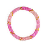 Maison IZEL - Nepalesisches Roll-on Armband, rosa/pink/gold