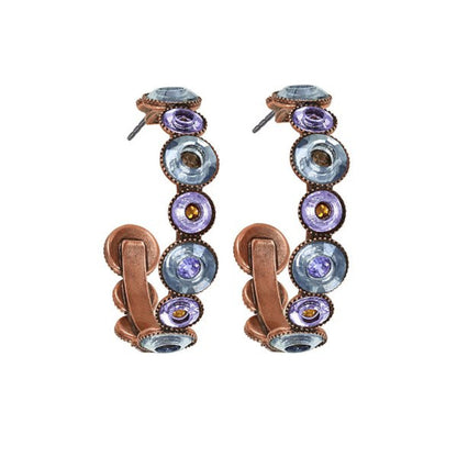 KONPLOTT® - DONUTISSIMA Creolen, braun/lila