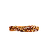 Maison IZEL - Geflochtenes buddhistisches Armband, Gold Multi • Braun