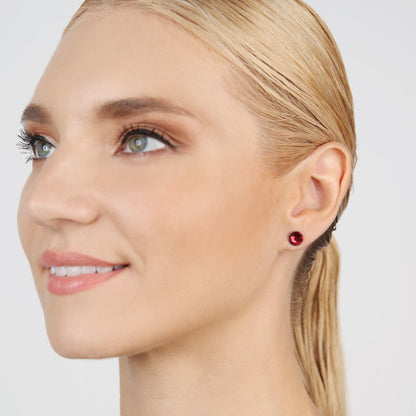 KONPLOTT® - BLACK JACK Ohrstecker, red scarlet