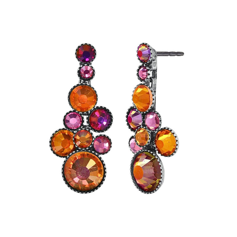 KONPLOTT® - WATER CASCADE Ohrringe, coralline