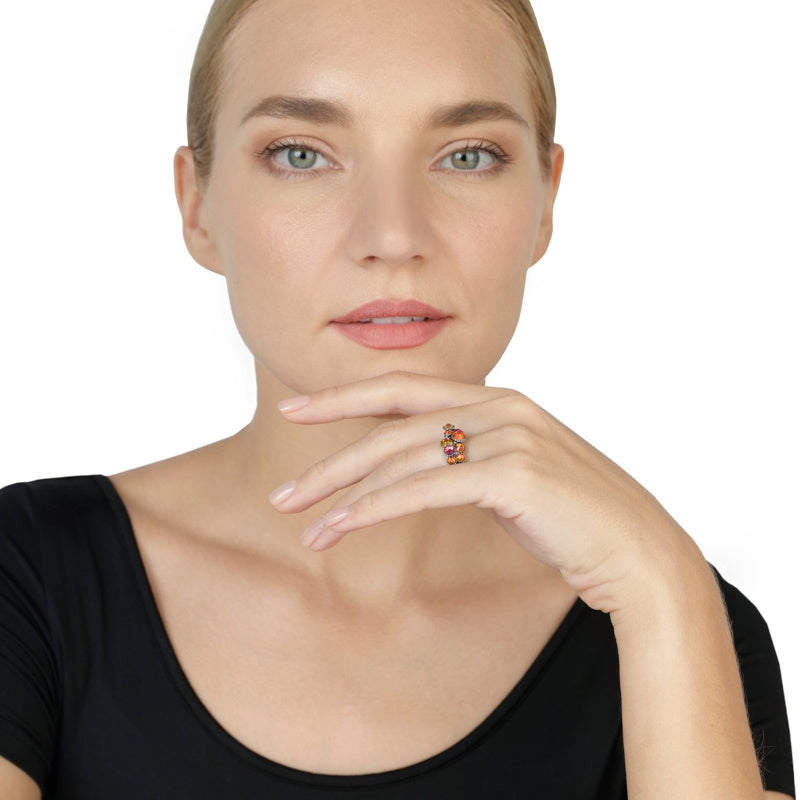 KONPLOTT® - WATER CASCADE Ring, coralline