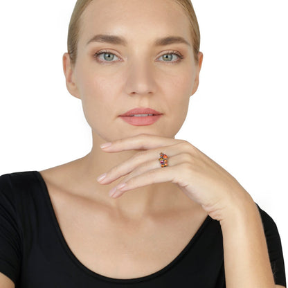 KONPLOTT® - WATER CASCADE Ring, coralline