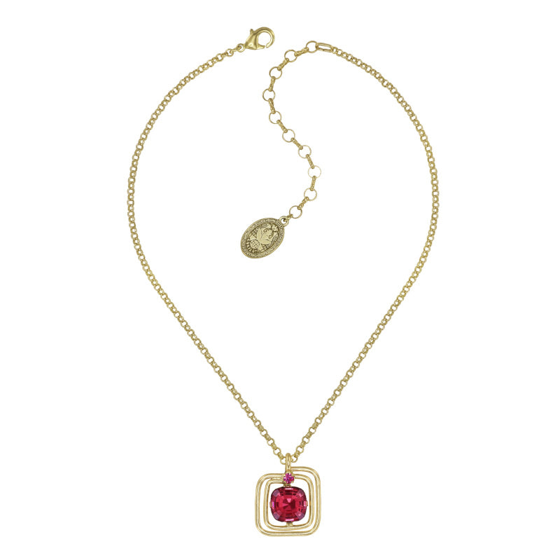 KONPLOTT® - TO THE MAX Halskette mit Anhänger, koralle