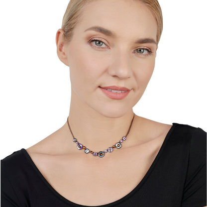 KONPLOTT® - DONUTISSIMA Halskette/Collier, braun/lila