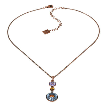 KONPLOTT® - DONUTISSIMA Halskette mit Anhänger, braun/lila