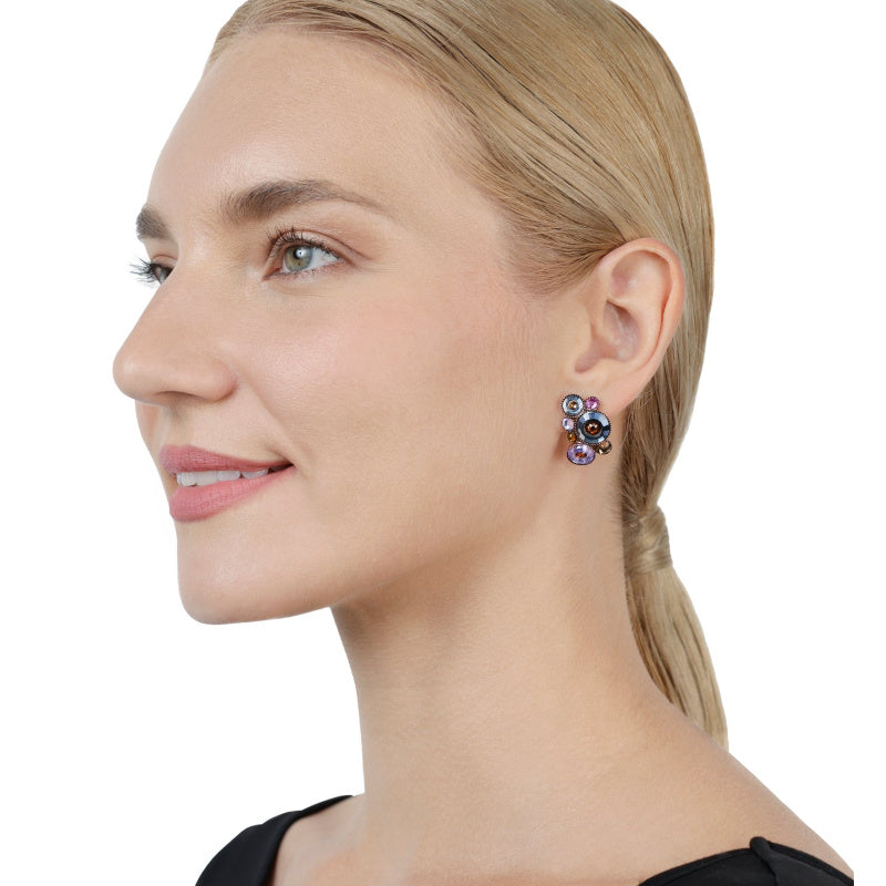 KONPLOTT® - DONUTISSIMA Ohrstecker, braun/lila