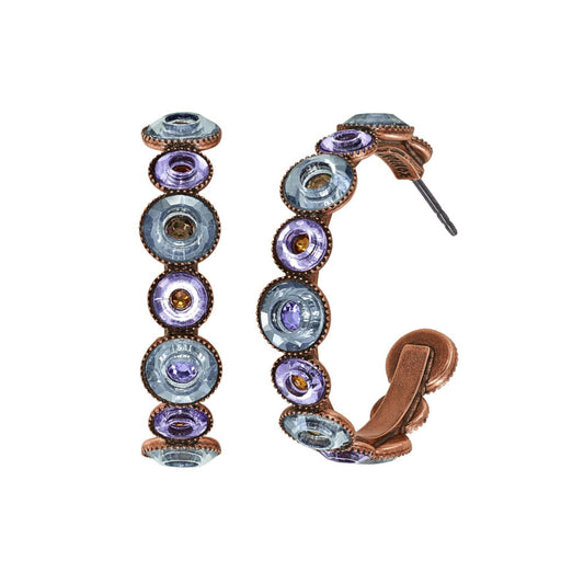 KONPLOTT® - DONUTISSIMA Creolen, braun/lila