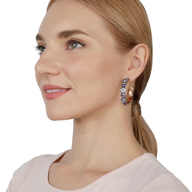 KONPLOTT® - DONUTISSIMA Creolen, braun/lila