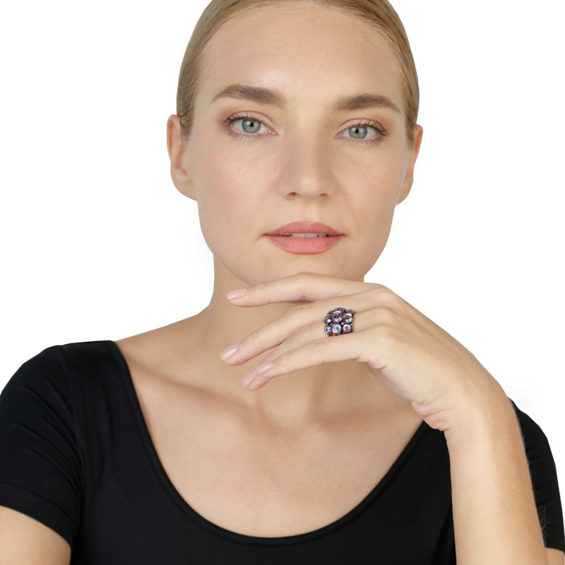 KONPLOTT® - DONUTISSIMA Ring, braun/lila