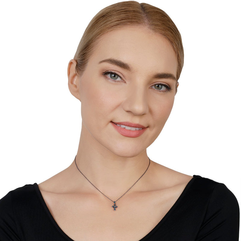 KONPLOTT® - SOFT TEMPTATIONS Kette mit Anhänger, blue