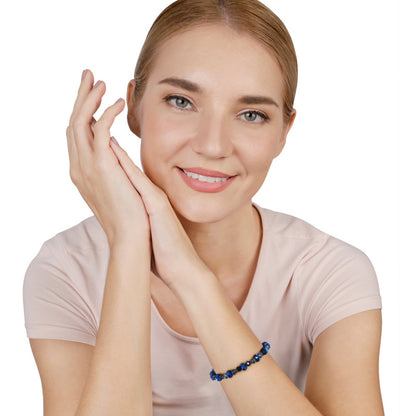 KONPLOTT® - SOFT TEMPTATIONS Armband elastisch, black/blue