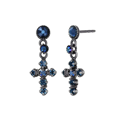 KONPLOTT® - SOFT TEMPTATIONS Ohrstecker baumelnd, blue