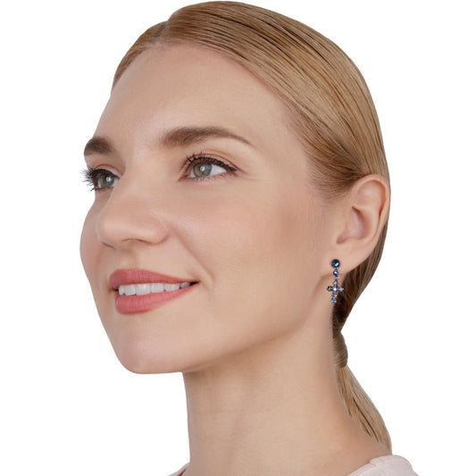 KONPLOTT® - SOFT TEMPTATIONS Ohrstecker baumelnd, blue
