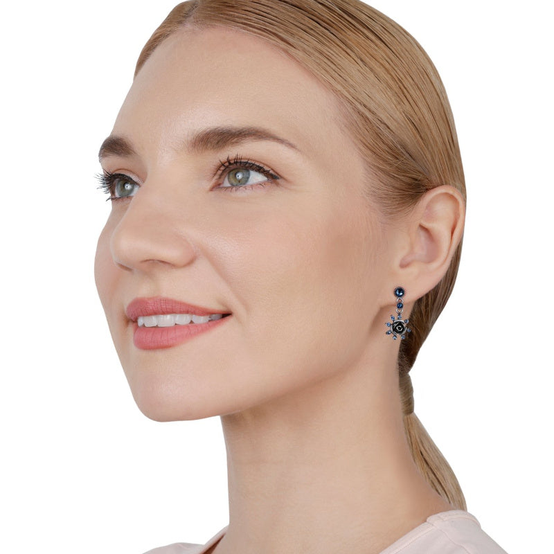 KONPLOTT® - SOFT TEMPTATIONS Ohrstecker baumelnd, blue