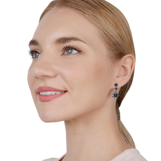 KONPLOTT® - SOFT TEMPTATIONS Ohrstecker baumelnd, blue