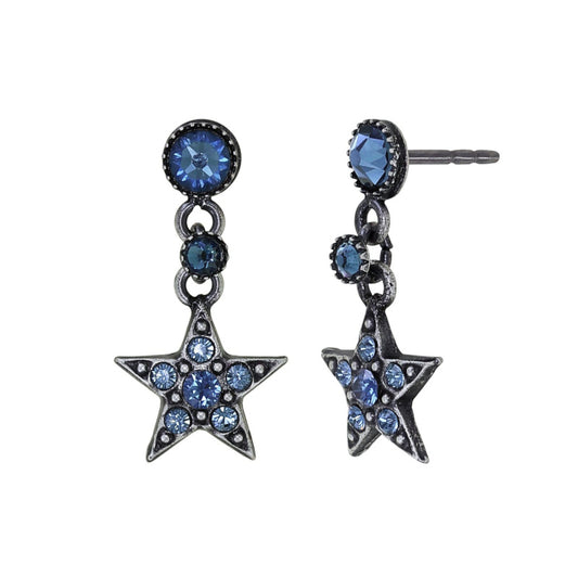 KONPLOTT® - SOFT TEMPTATIONS Ohrstecker baumelnd, blue