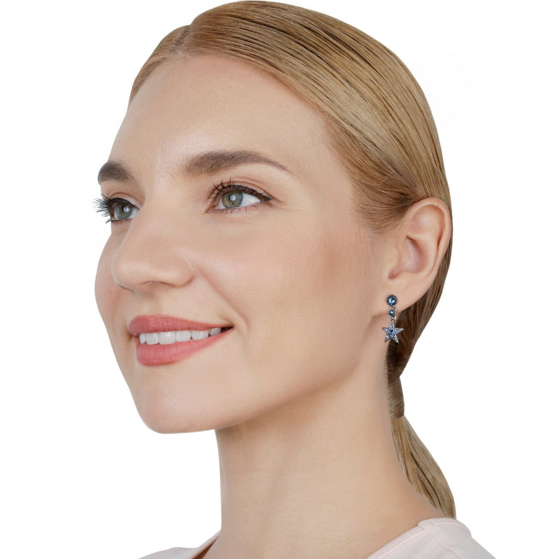 KONPLOTT® - SOFT TEMPTATIONS Ohrstecker baumelnd, blue