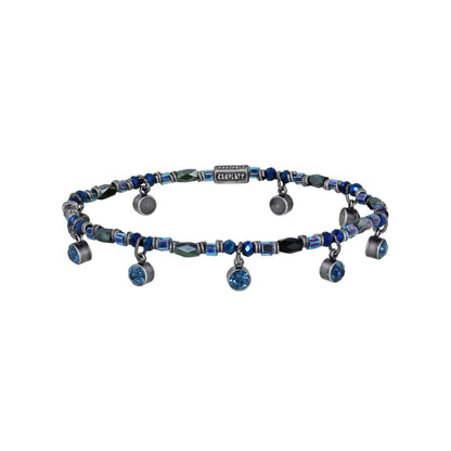 KONPLOTT® - SOFT TEMPTATIONS Armband elastisch, black/blue