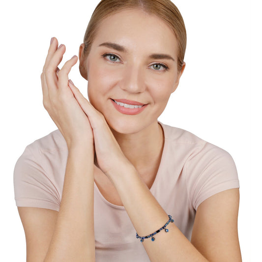 KONPLOTT® - SOFT TEMPTATIONS Armband elastisch, black/blue