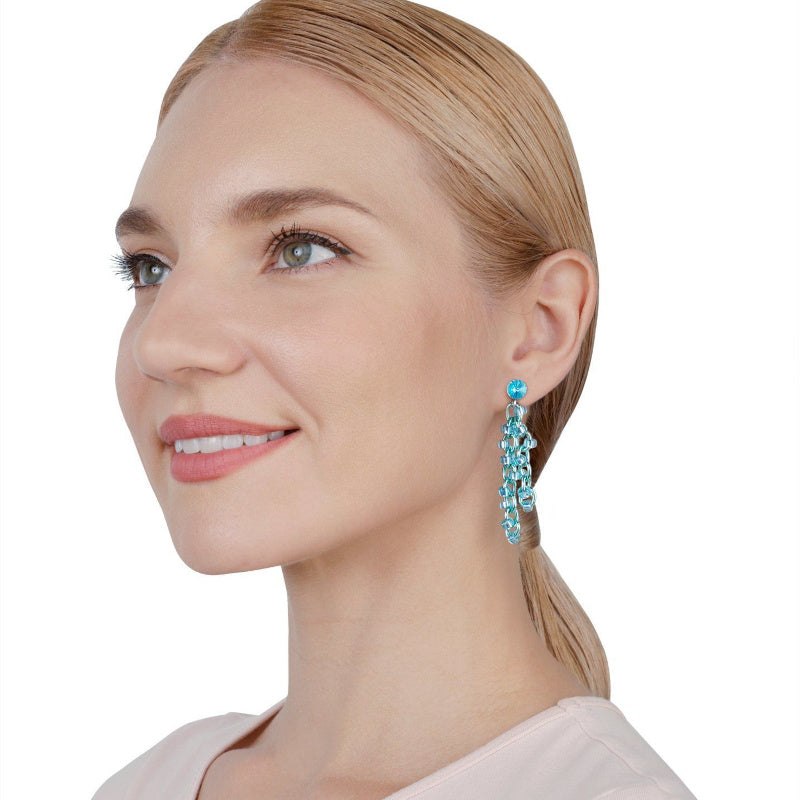 KONPLOTT® - BEACH CLUB Ohrstecker lang, light blue