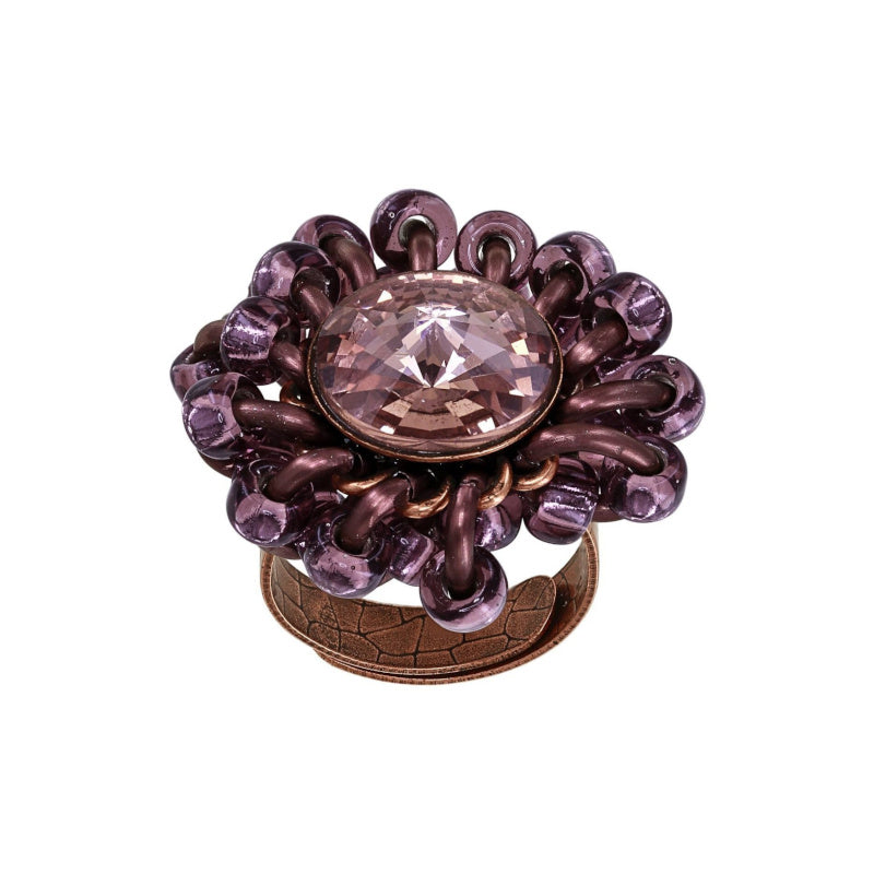KONPLOTT® - BEACH CLUB Ring, brown/pink