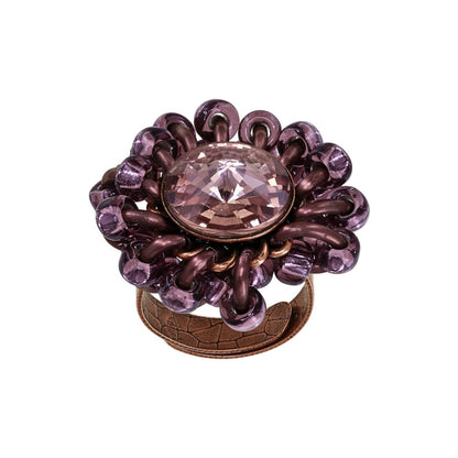 KONPLOTT® - BEACH CLUB Ring, brown/pink