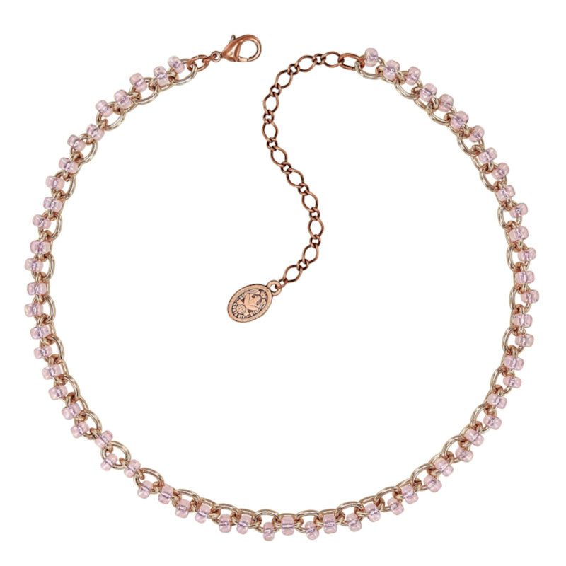 KONPLOTT® - BEACH CLUB Halskette, beige/pink