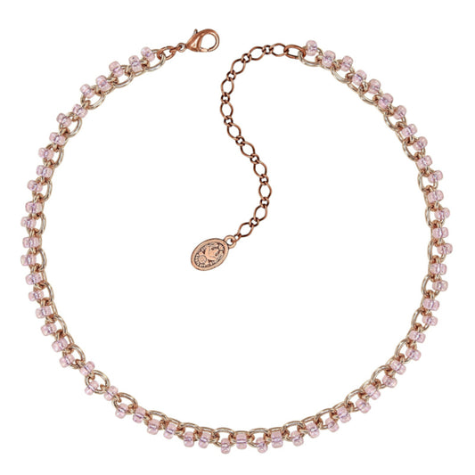 KONPLOTT® - BEACH CLUB Halskette, beige/pink