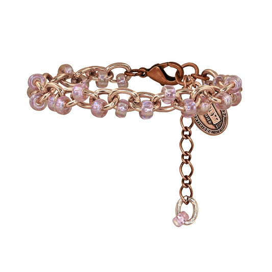 KONPLOTT® - BEACH CLUB Armband, beige/pink