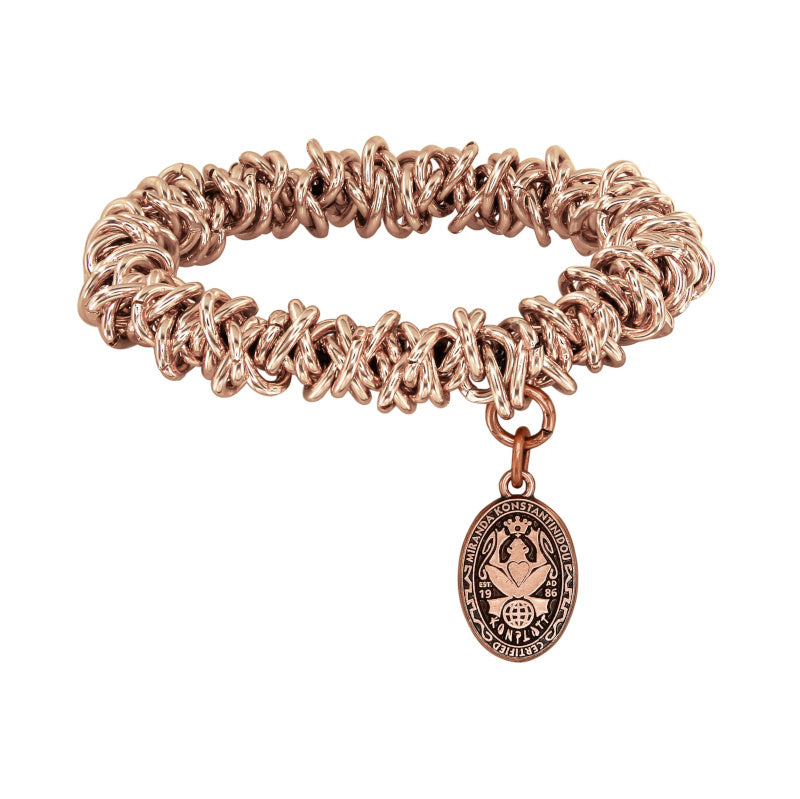 KONPLOTT® - UNCHAINED Armband elastisch, beige