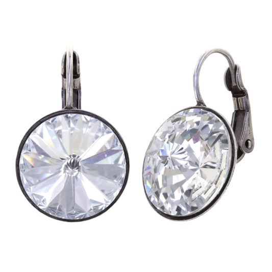 KONPLOTT® - RIVOLI Ohrringe mit Brisur, weiß