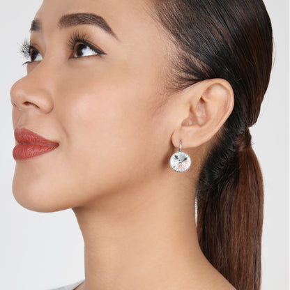 KONPLOTT® - RIVOLI Ohrringe mit Brisur, weiß