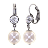 KONPLOTT® - PEARL SHADOW Ohrringe Brisur, weiß