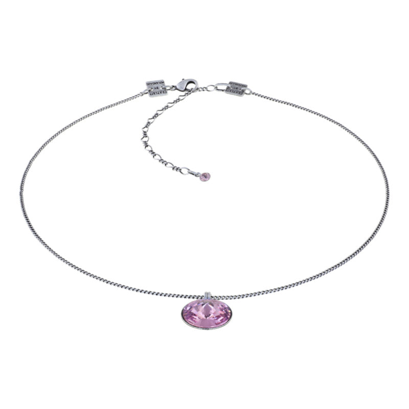 KONPLOTT® - RIVOLI Halskette mit Anhänger, flieder