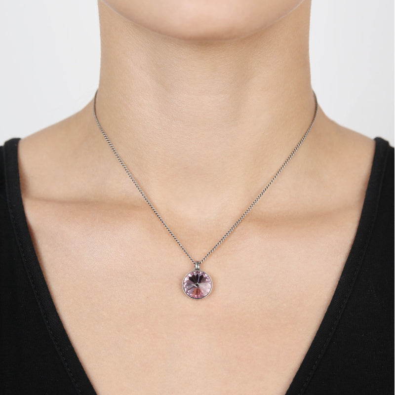 KONPLOTT® - RIVOLI Halskette mit Anhänger, flieder