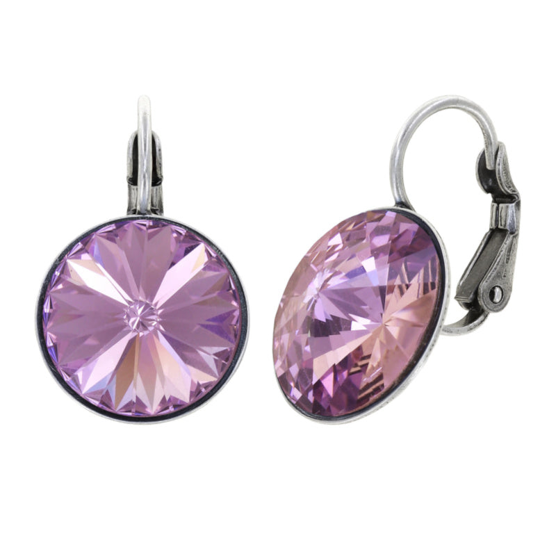 KONPLOTT® - RIVOLI Ohrringe mit Brisur, flieder