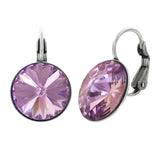 KONPLOTT® - RIVOLI Ohrringe mit Brisur, flieder