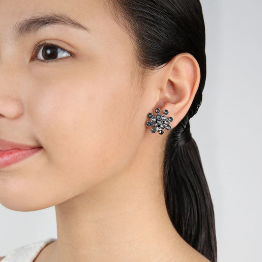 KONPLOTT® - MAGIC FIREBALL Ohrstecker, grey