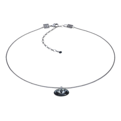 KONPLOTT® - RIVOLI Halskette mit Anhänger, grau