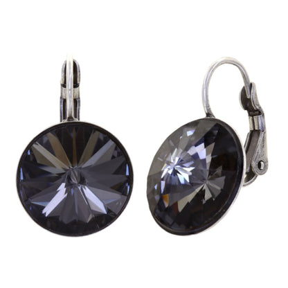 KONPLOTT® - RIVOLI Ohrringe mit Brisur, grau