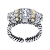 KONPLOTT® - PEARL SHADOW Ring, weiß