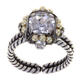 KONPLOTT® - PEARL SHADOW Ring, weiß