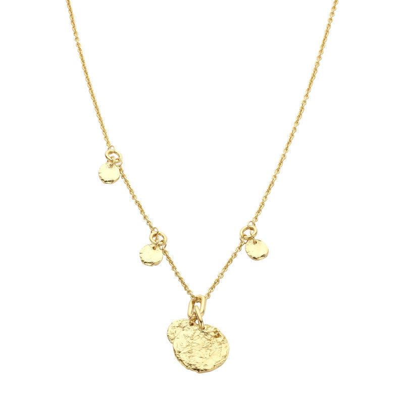 BIBA lange Halskette "COINS", gold