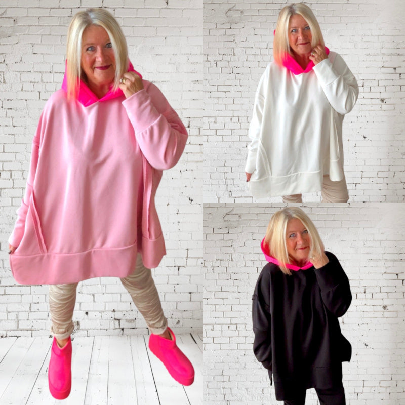 Hoodie "PINK HOOD", in 3 Farben